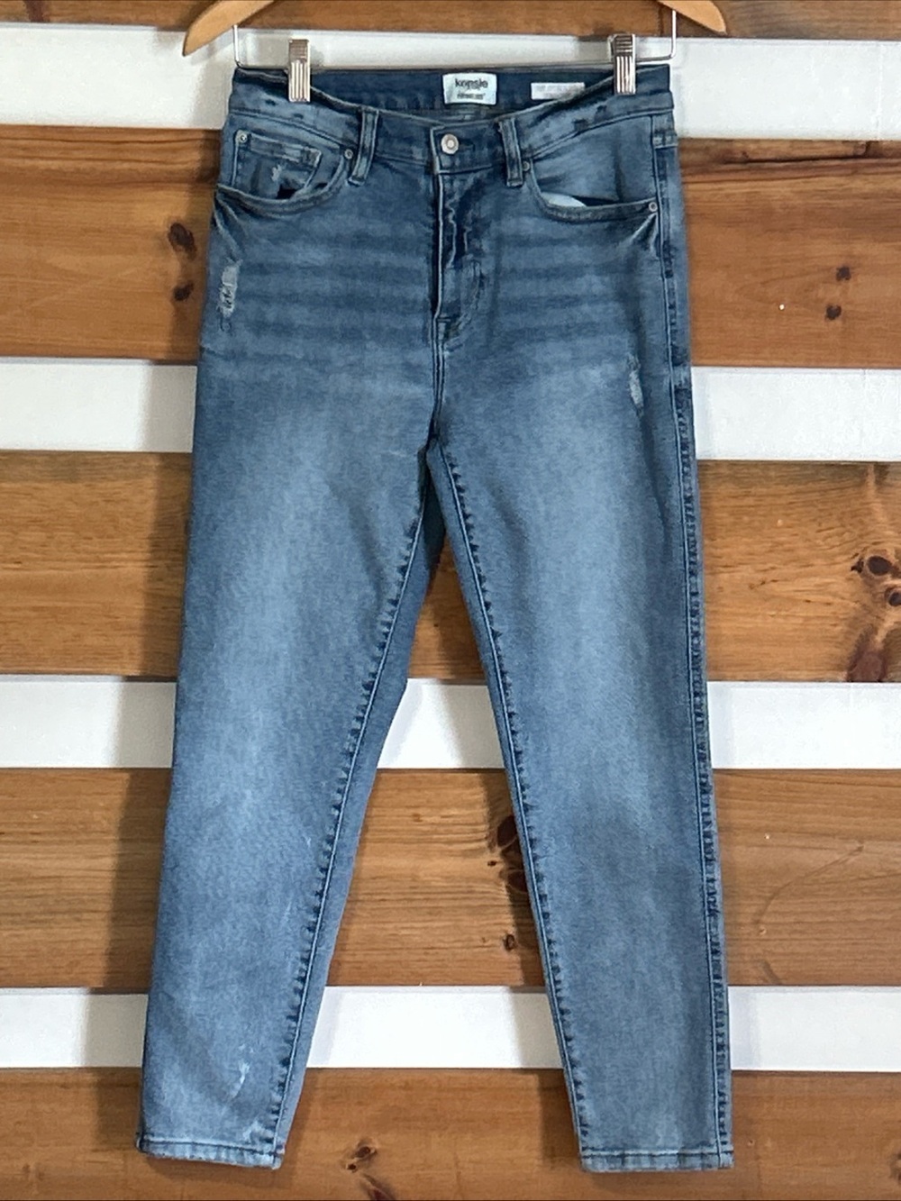 Zensie Jeans VintageLuxe Effortless Skinny Crop Rugged Streetwear Chic Size 4/27